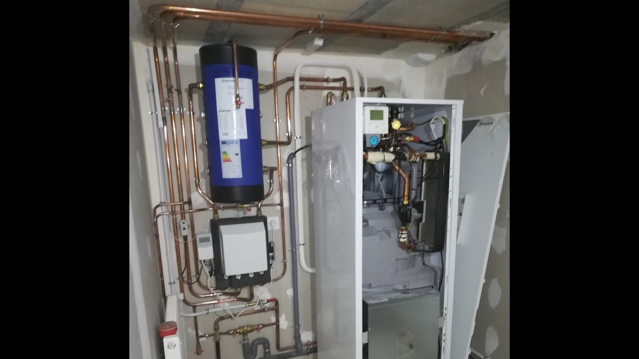 Présentation d'une installation hydraulique de pompe a chaleur Air/Eau