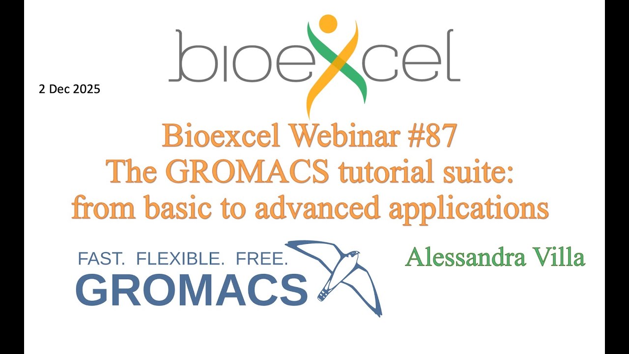 Вебинар Bioexcel №87: Учебный пакет GROMACS: от базовых до расширенных приложений