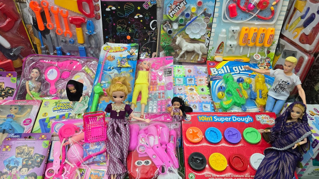 Barbie girl going to place set toy shop/Barbie show videos tamil