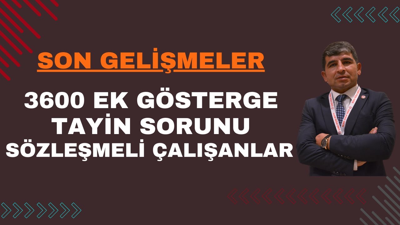 SON GELİŞMELER: 3600 Ek Gösterge, Tayin Sorunu, Kütüphaneciler, Sözleşmeli Personel