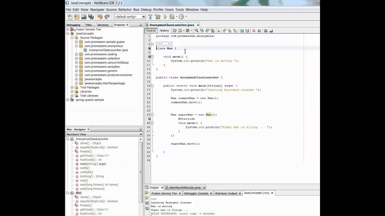 Anonymous classes : Java Tutorials by Prem Aseem