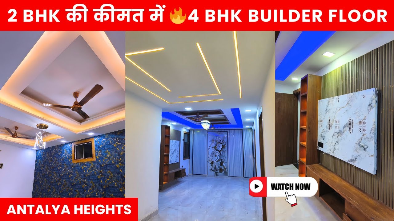 🔥 4 bhk Builder Floor Noida Extension | Greater Noida West | Antalya Heights