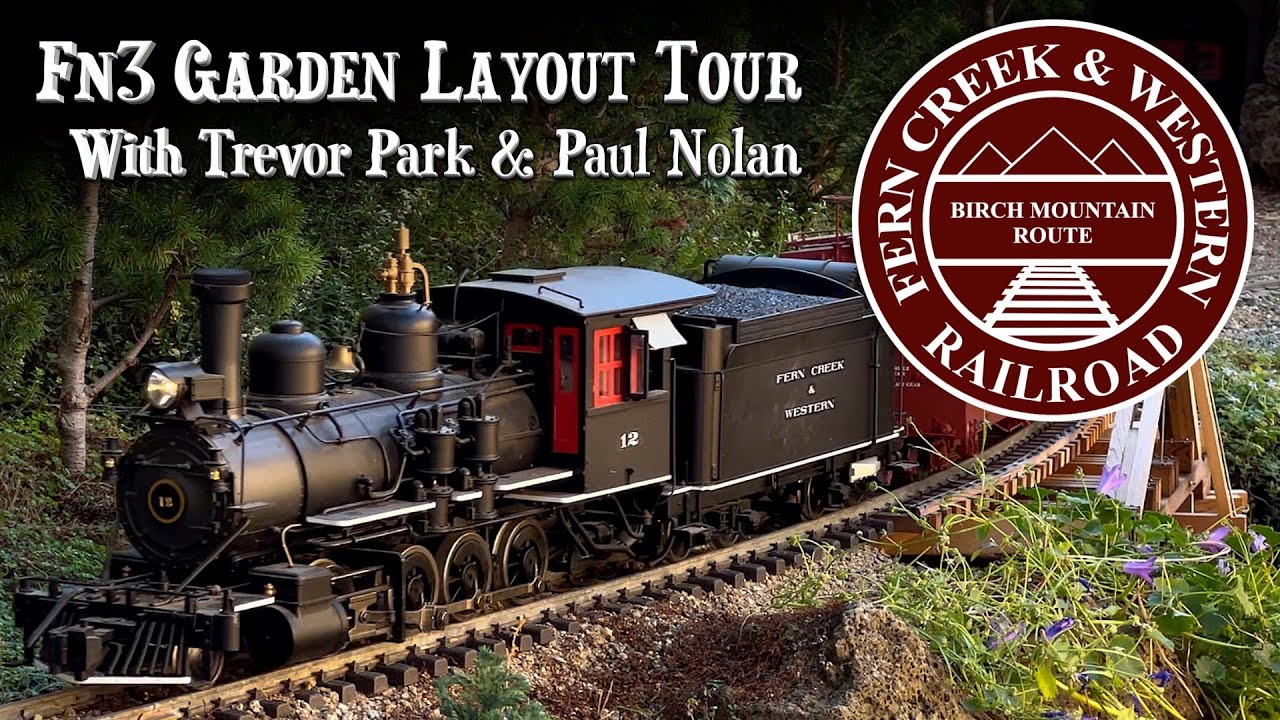 Fern Creek & Western Fn3 Garden Railroad Layout Tour