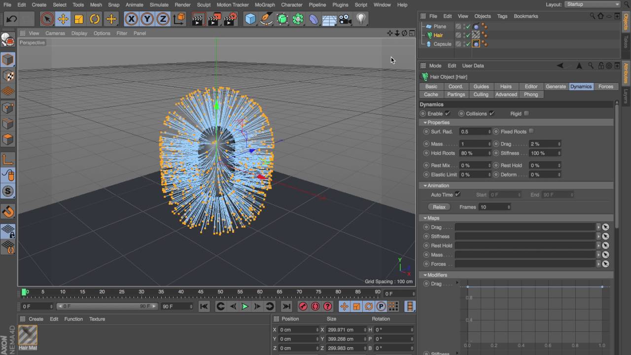Cinema 4D Quicktip: Hair falls out