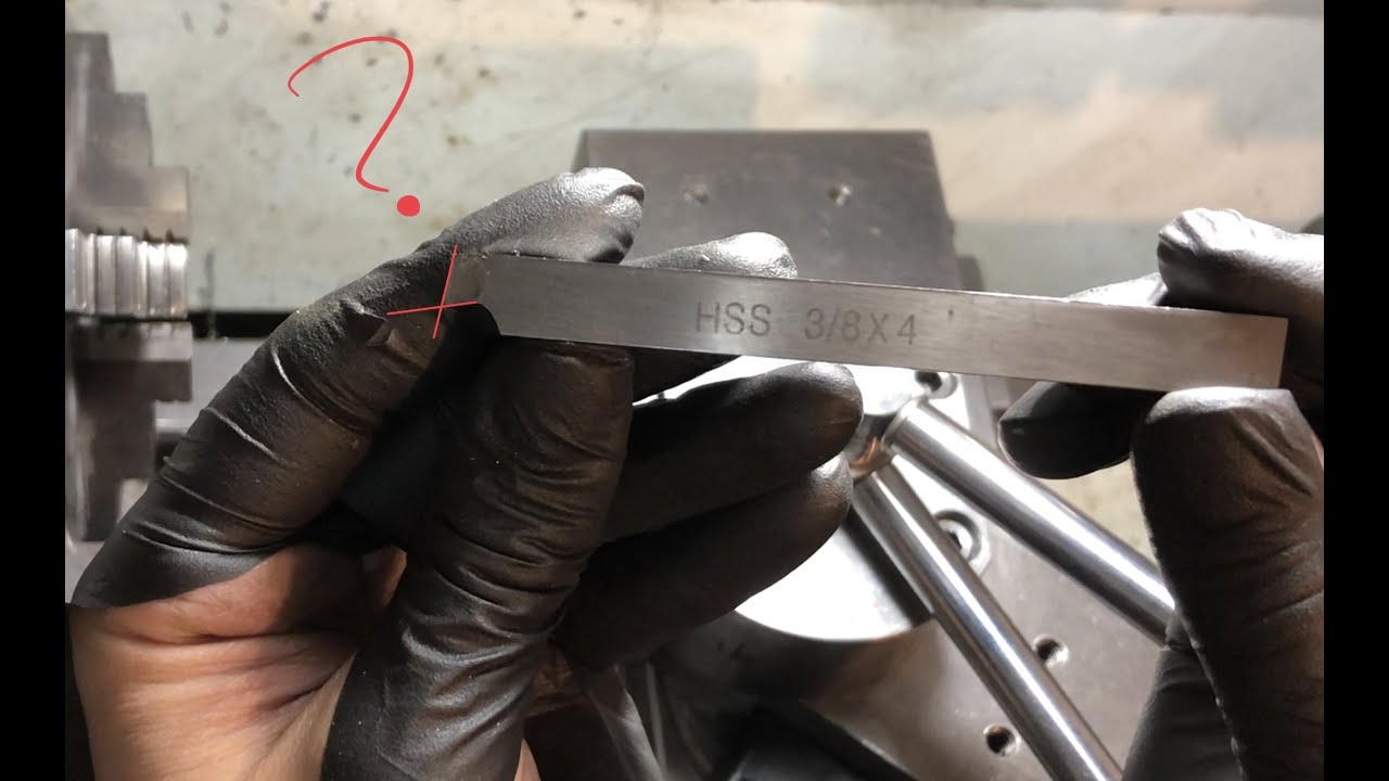 afilar un Burril de acero rápido HSS de manera precisa y en ángulo perfecto utilizando el torno