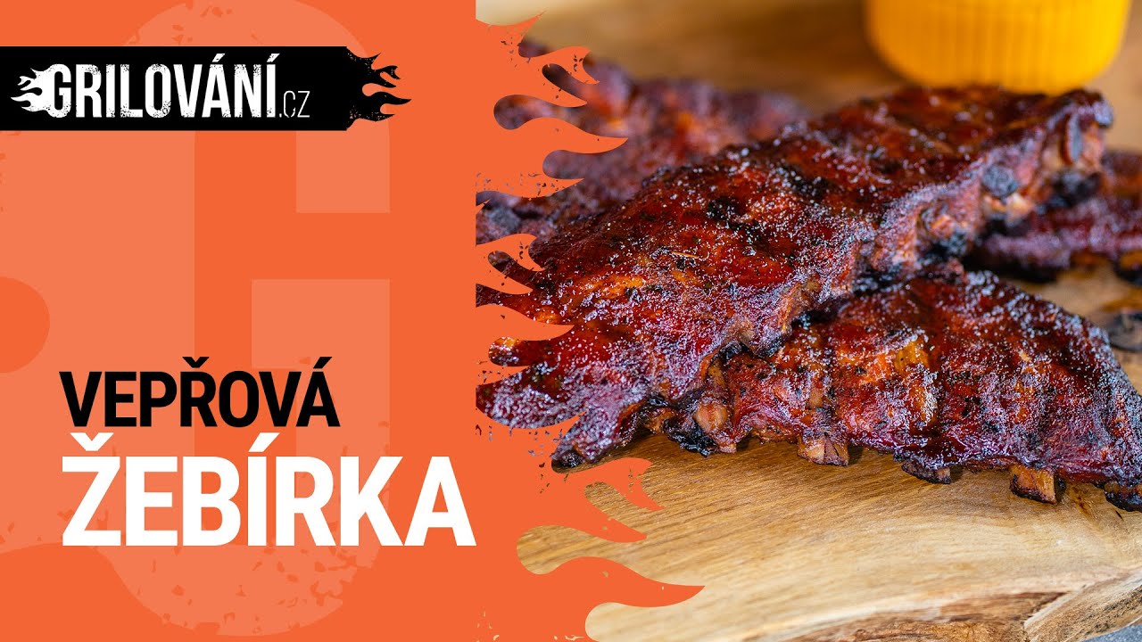RECEPT na gril: 🐖 Vepřová žebírka grilovaná v grilu Weber Smokey Mountain