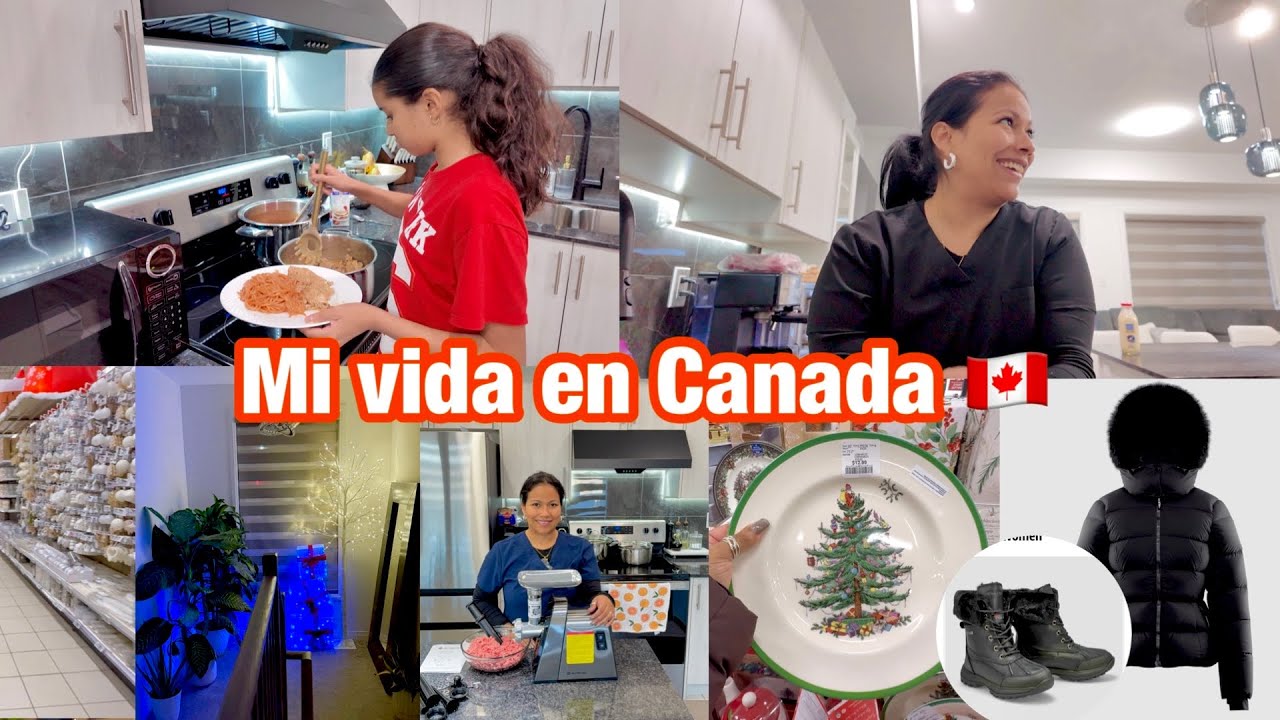 Mi vida en Canad&aacute; 🇨🇦 | Rutina antes y despu&eacute;s del trabajo + Compras navide&ntilde;as + Molino AOBOSI
