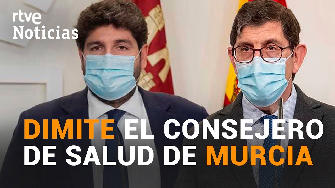 El presidente de MURCIA anuncia EMOCIONADO la RENUNCIA de su consejero de Sanidad tras vacunarse |