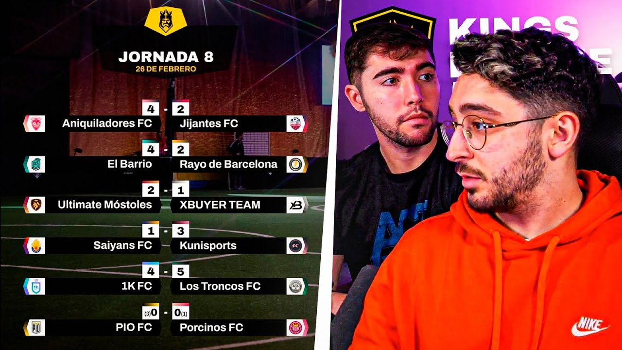 😭Nos quedamos FUERA del PLAYOFF ⚽REACCIONANDO a la JORNADA 8 de la KINGS LEAGUE