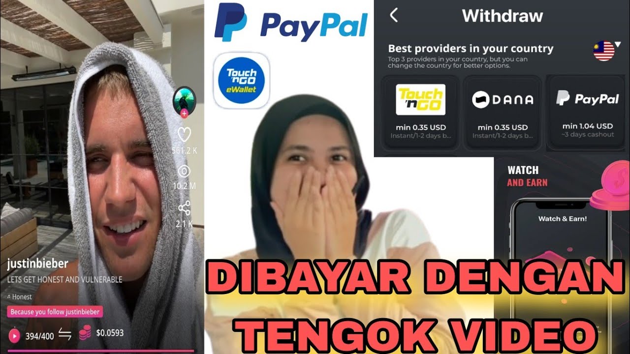 TENGOK VIDEO TIKTOK DAPAT DUIT TOUCH N GO EWALLET!! APLIKASI BUAT DUIT PALING MUDAH BELUM VIRAL 🔥🔥🤑