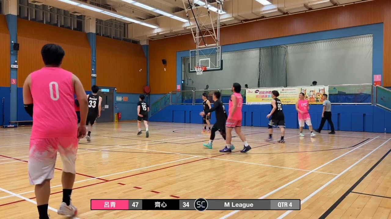 M LEAGUE 平日聯賽 常規賽 呂中 (粉) VS 齊心 (黑) 第四節