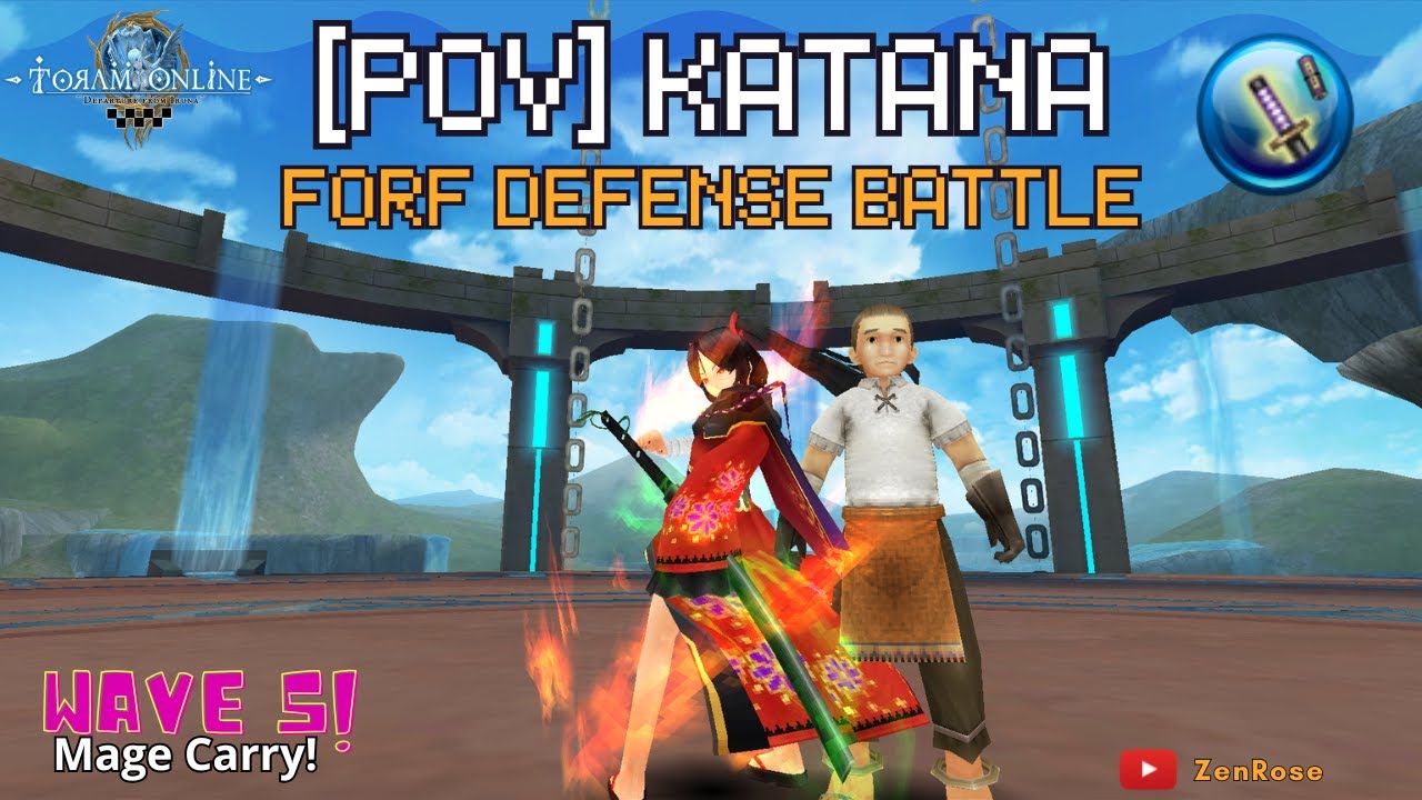 [POV] Katana AGI on  Forf Defense Battle -Toram Online