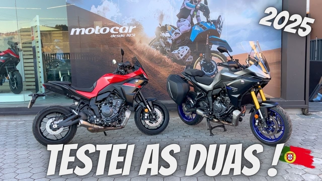 TESTEI AS YAMAHA TRACER 7 + TRACER 7 GT - 2025 / QUASE DEU ASNEIRA ! 