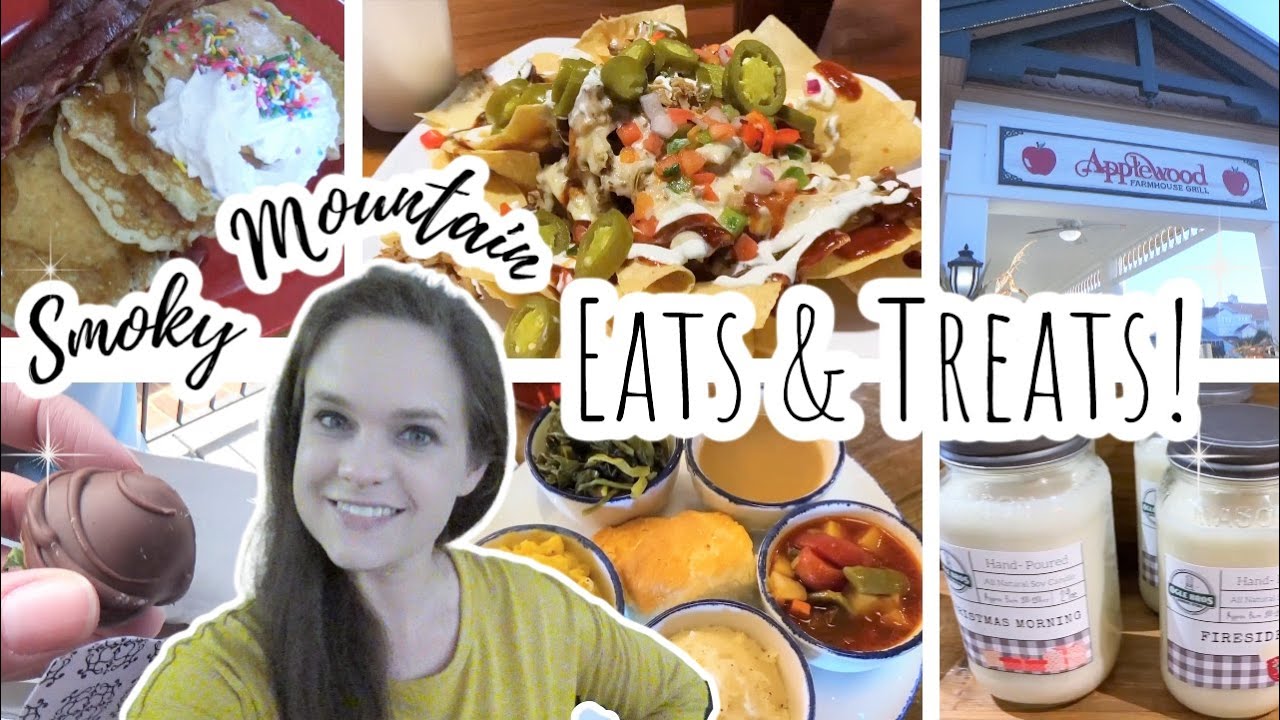 What we ate ALL DAY in the SMOKY Mountains! | Southern Family Travel & Food VLOG!