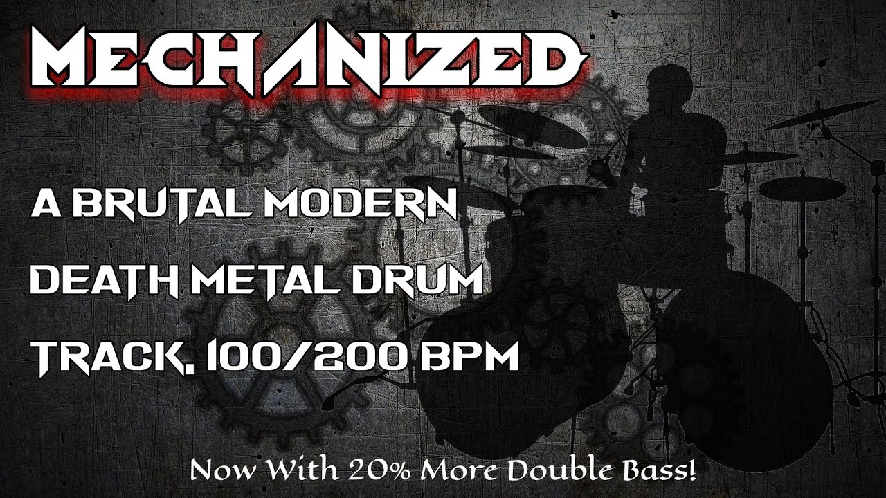 Mechanized - A Brutal Modern Death Metal Drum Track, 200 BPM