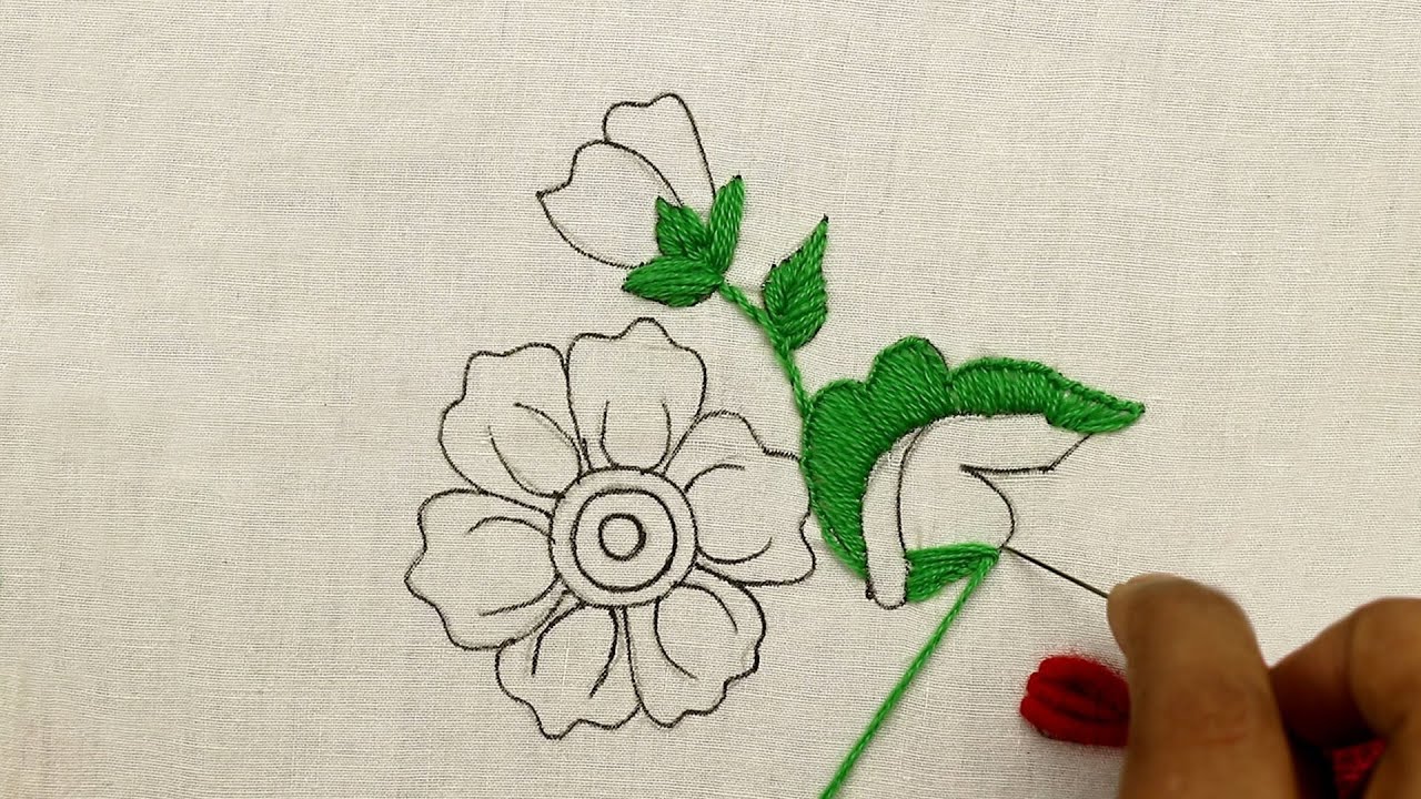 See the Magic of Needle and Threads which makes a colorful 3D Embroidery Design with very easy steps