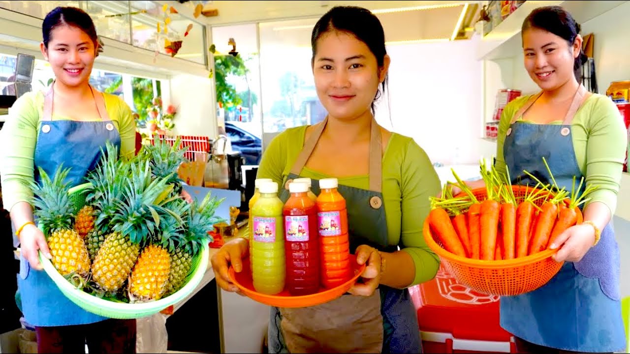 Beautiful Lady’s Fresh Juice Stand Goes Viral!