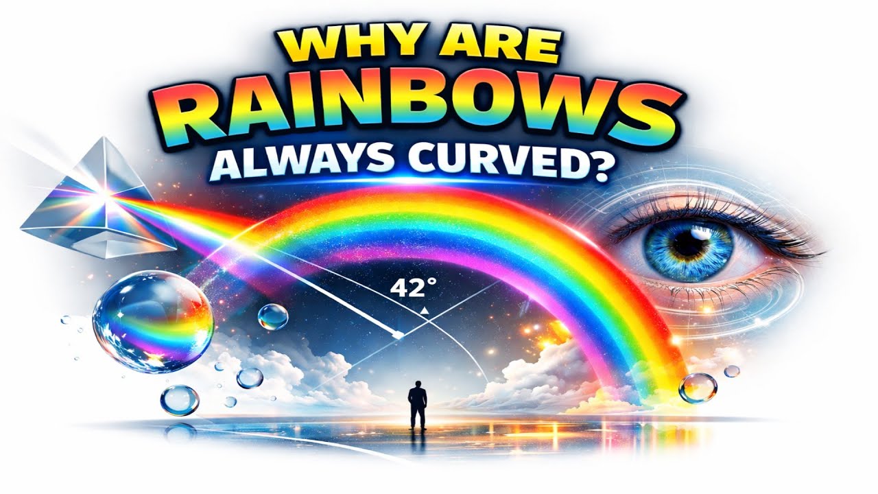 Немного о том, почему радуга никогда не бывает прямой.