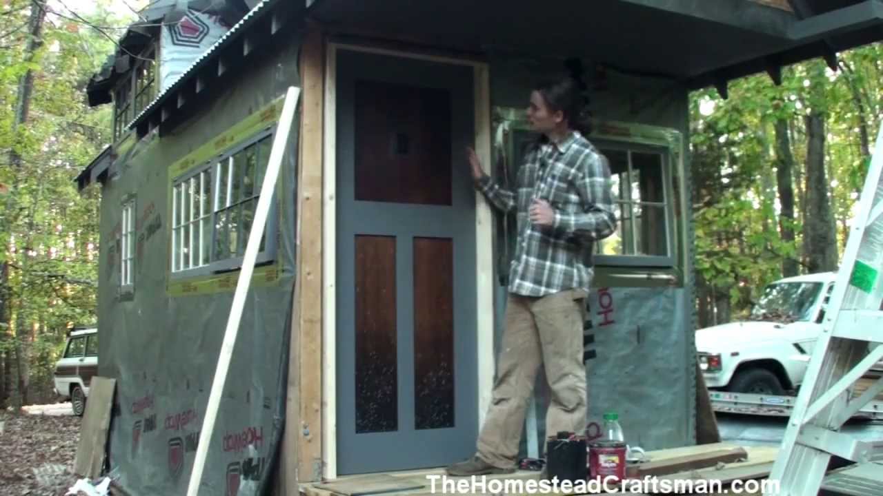 Handmade Exterior Wood Door - Tiny House