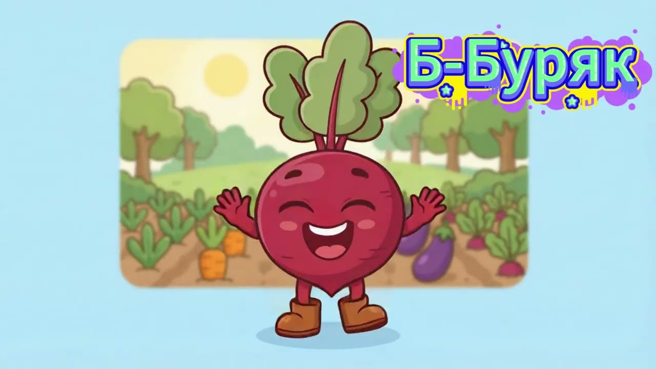 Буква Б — Банан, Буряк, Броколі та Брусниця! 🍌🥦🍒