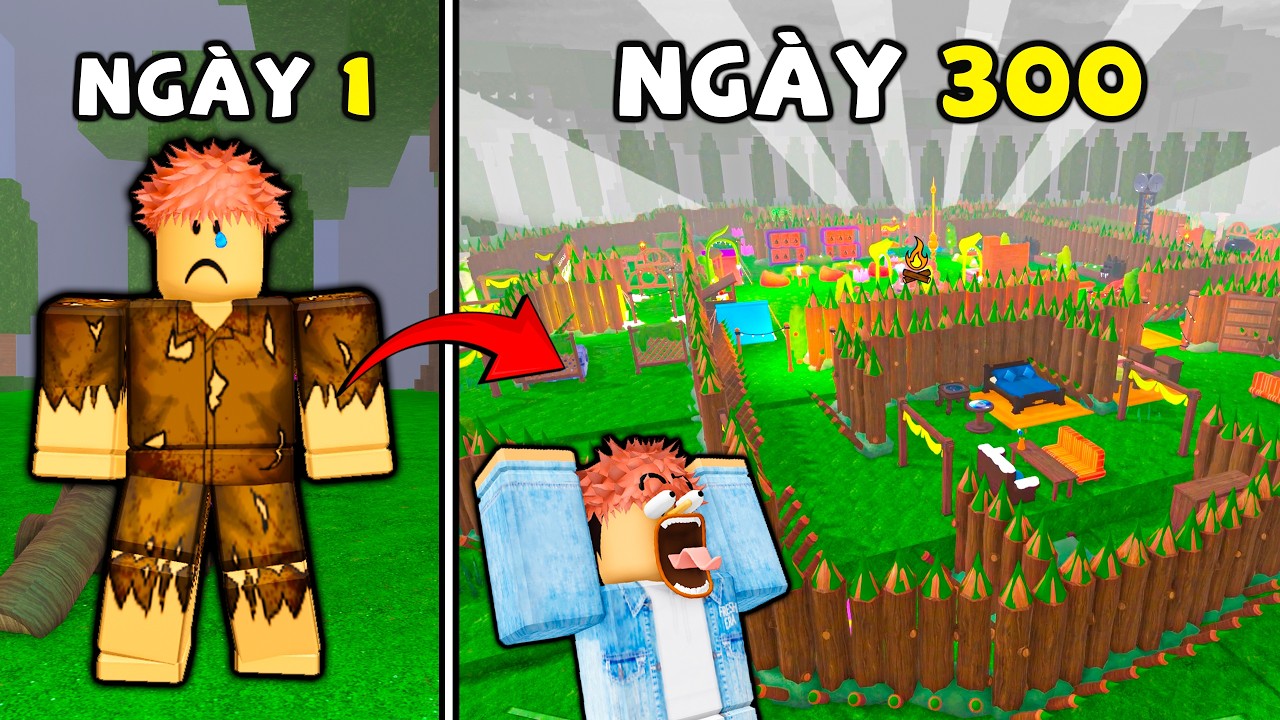 300 NGÀY XÂY DỰNG KHÁCH SẠN 5 SAO cho CON MÈO RỪNG trong 99 NIGHTS IN THE FOREST ROBLOX