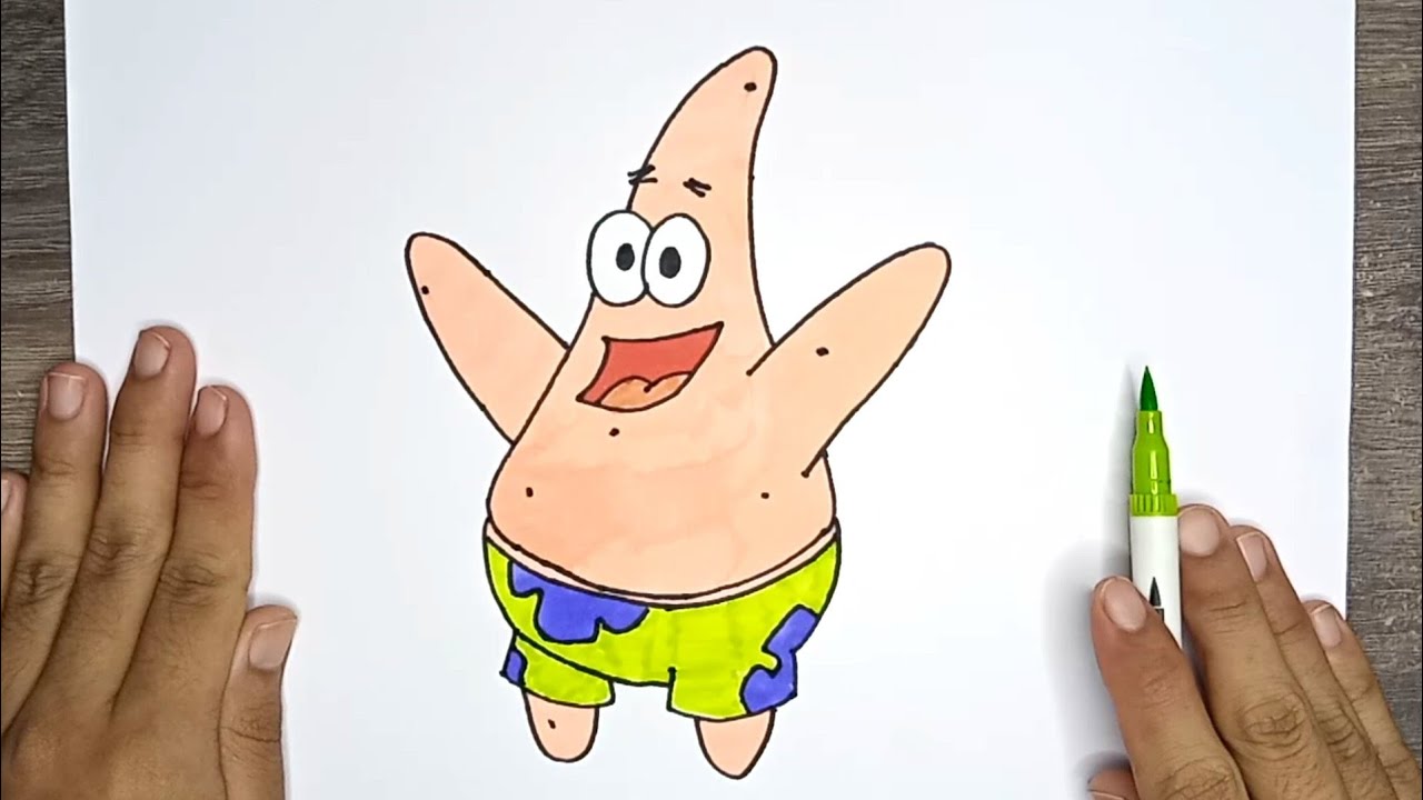Cara Menggambar Patrick - Spongebob Squarepants