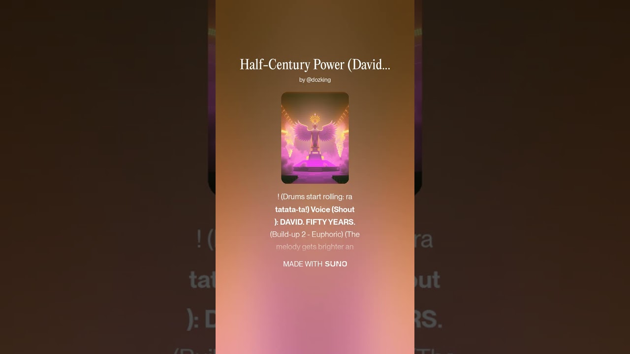 Half Century Power David’s Anthem