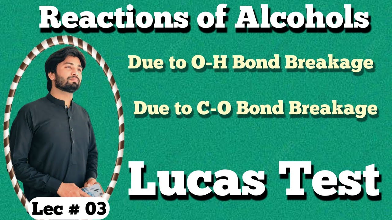 Reactions of Alcohols | Reactions of Alcohols Class 12 |Physical Properties of Alcohols | Lucas Test