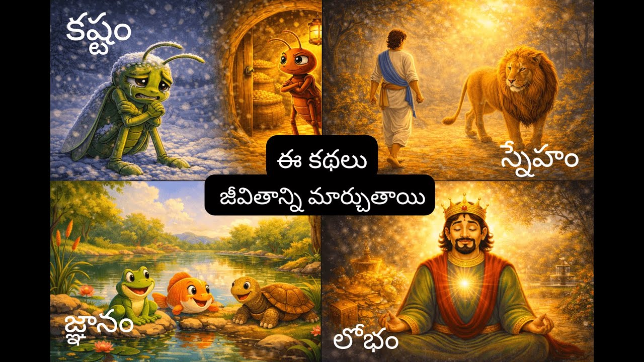జీవితానికి దారి చూపించే 4 అద్భుతమైన నైతిక కథలు | Moral Storys in Telugu | Telugu Kathalu