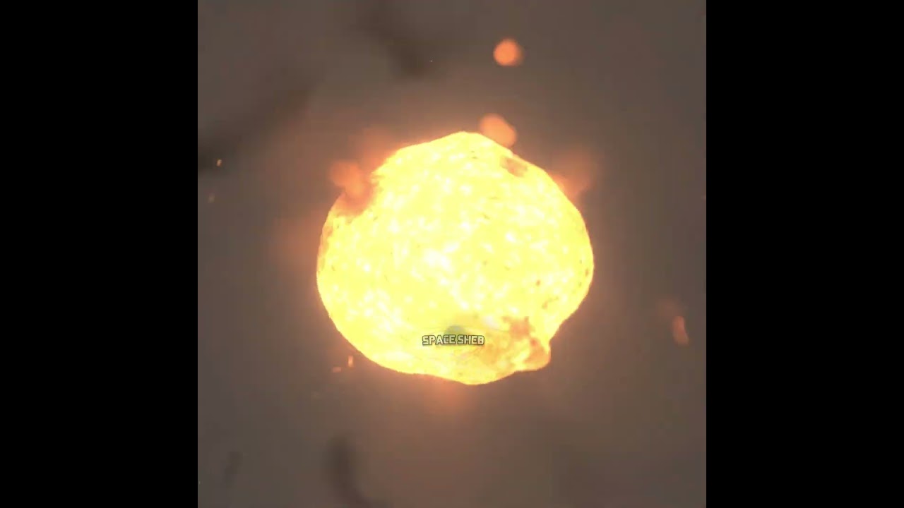 What if a Primordial Black Hole enters a star? #space#astronomy  #simulation#universe#cosmos#nasa