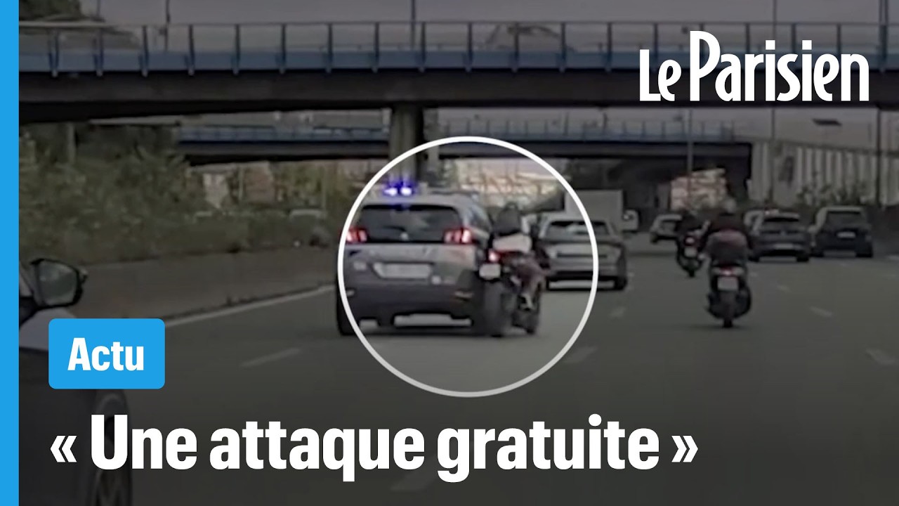 Un motard percuté par une voiture de police sur l'autoroute, il porte plainte
