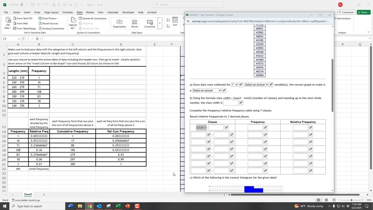 Excel/Google Sheets Calculator Creation - Data Displays