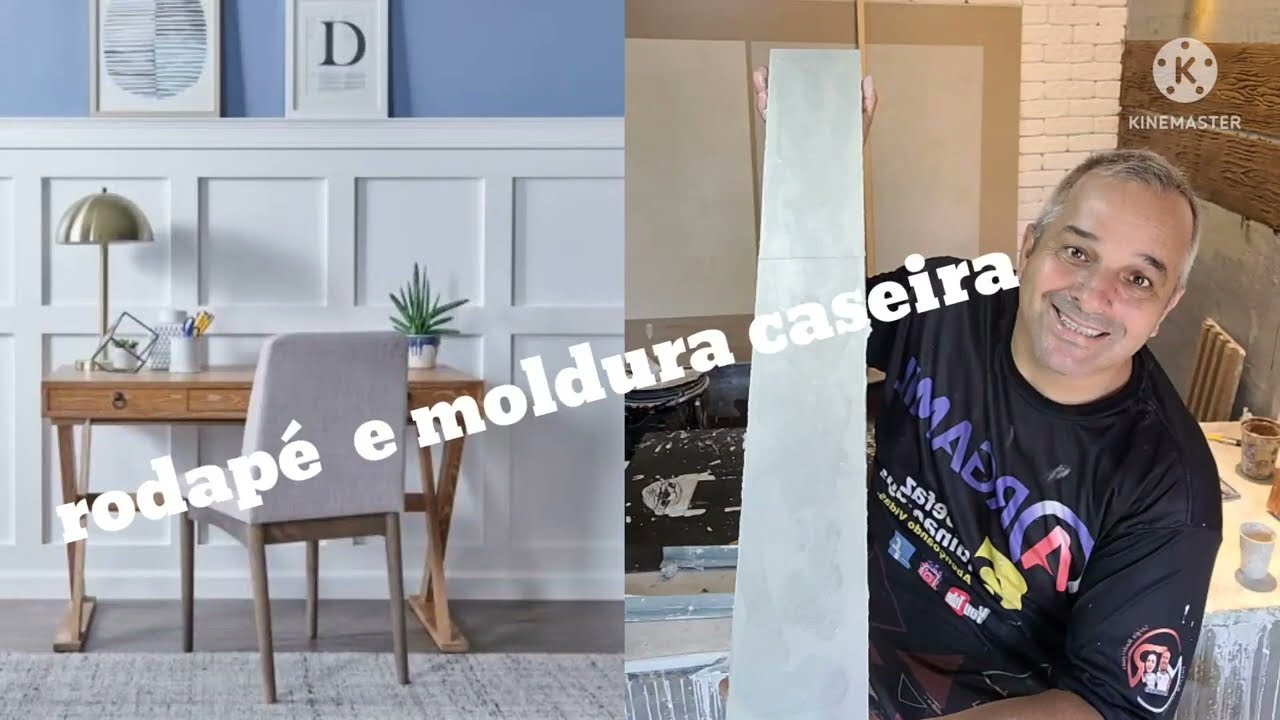 MORRIA E NAO SABIA COM ISSO VC FAZ RODAPE MOLDURA ETC - PLACA CIMENTICIA COMO FAZER