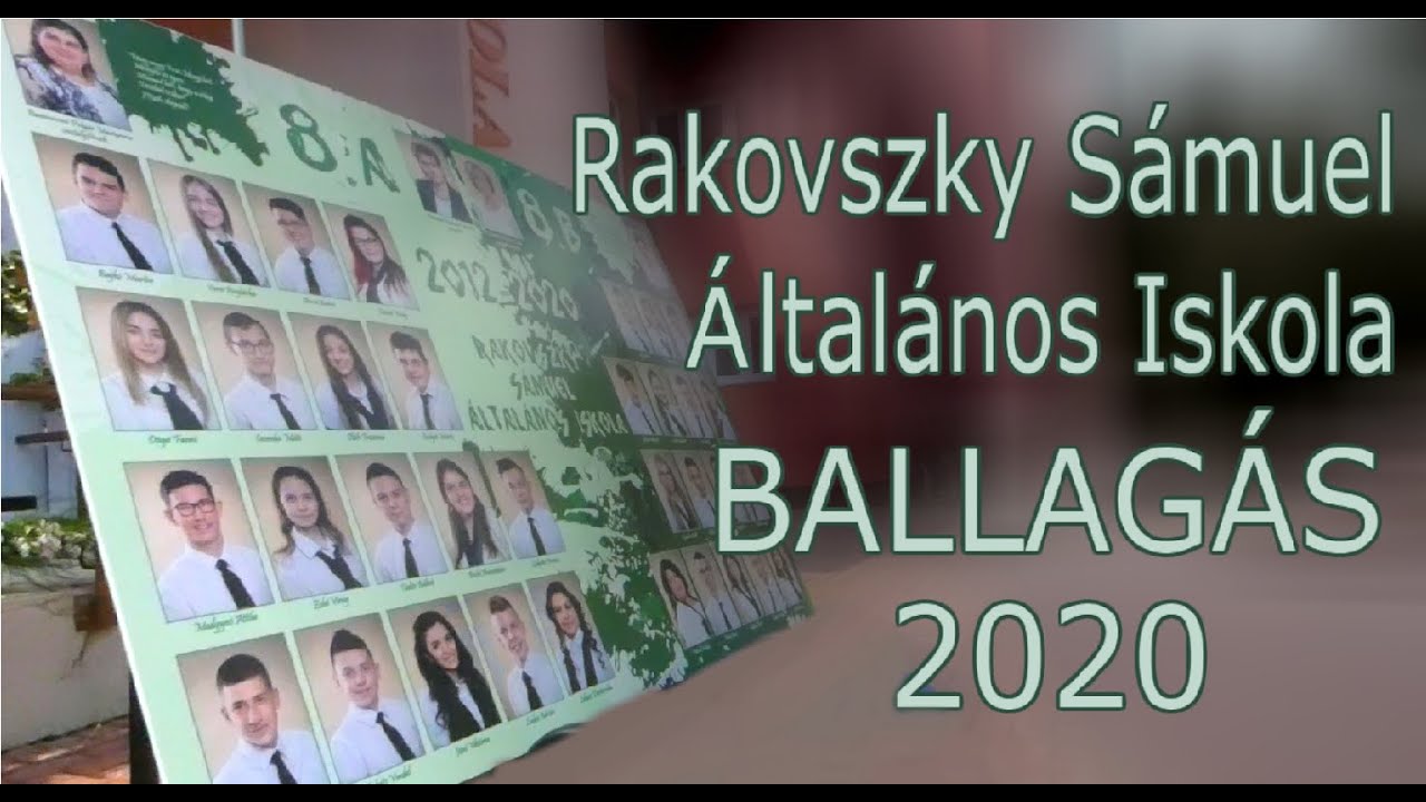 Ballagás 2020 - Rakovszky Sámuel Általános Iskola és Alapfokú Művészeti Iskola