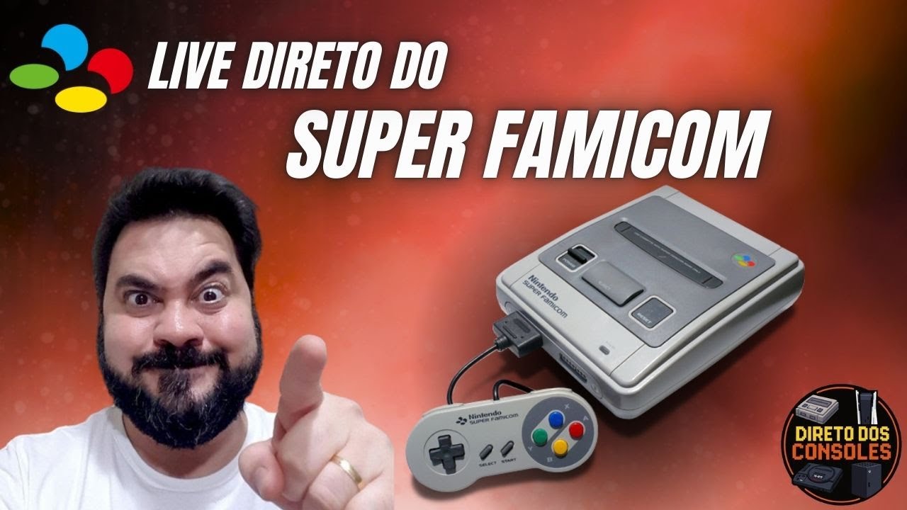 Super Nintendo AO VIVO - Em sua versão nipônica!