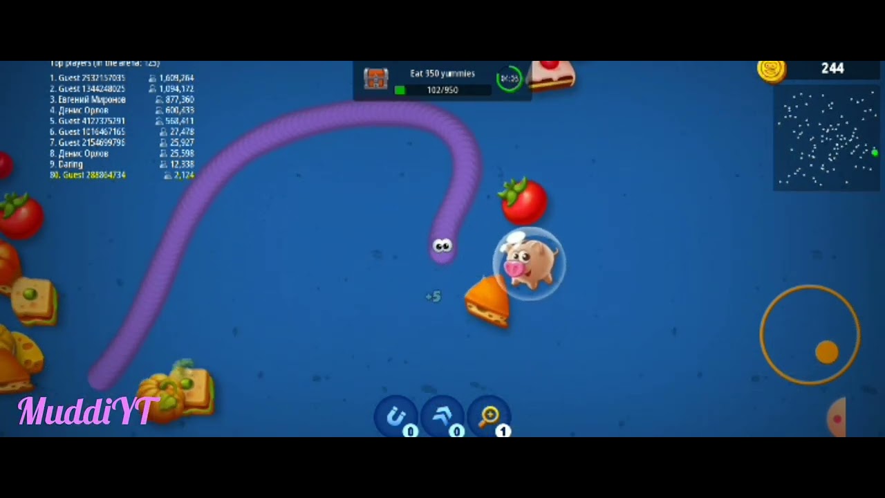 #Worms Game i.o Defeat Level New Update