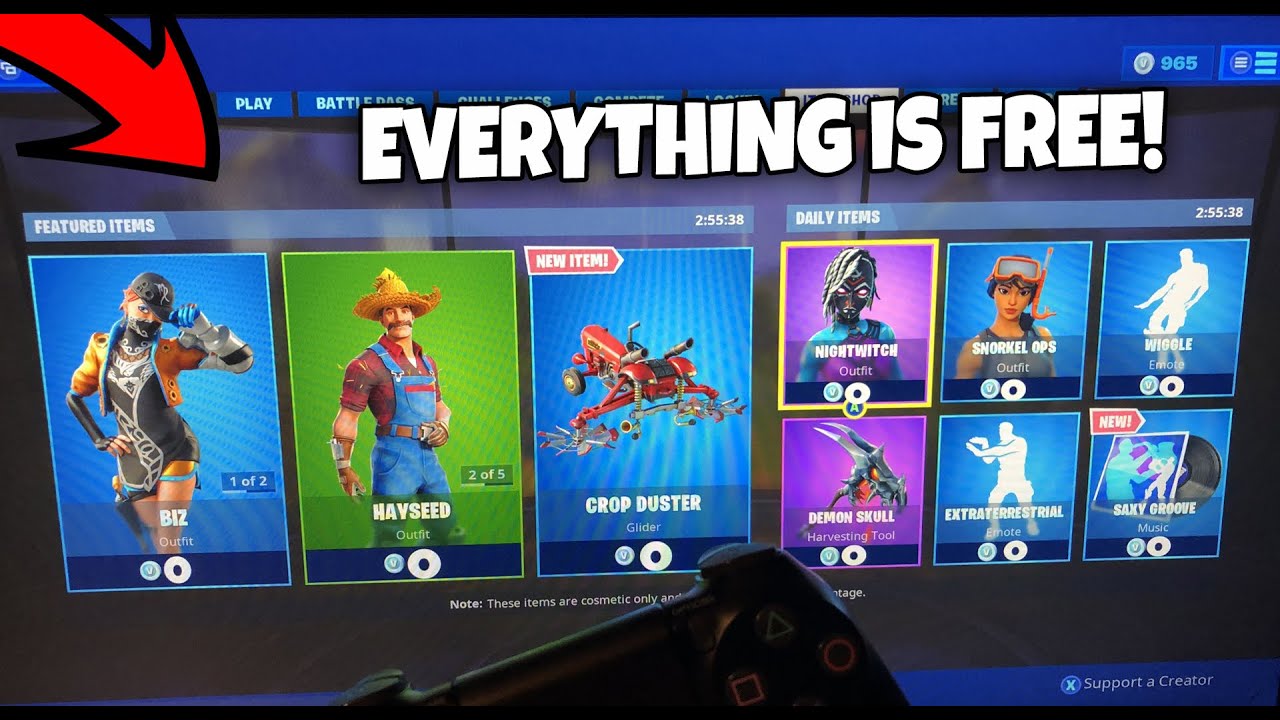 FREE ITEM SHOP GLITCH! HOW TO GET THE 0 VBUCK ITEM SHOP IN FORTNITE SEASON 9! (PS4/XBOX/PC)