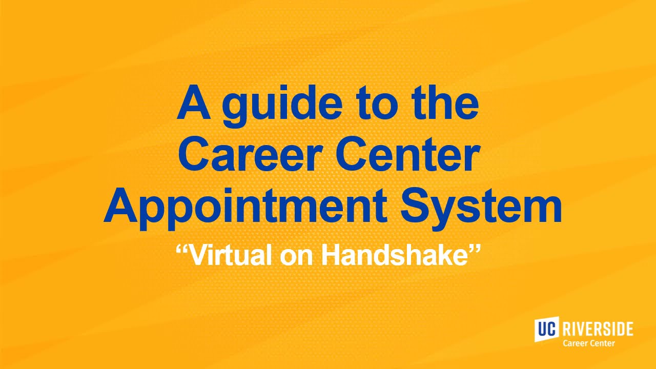 Handshake Virtual Appointment Guide for Students