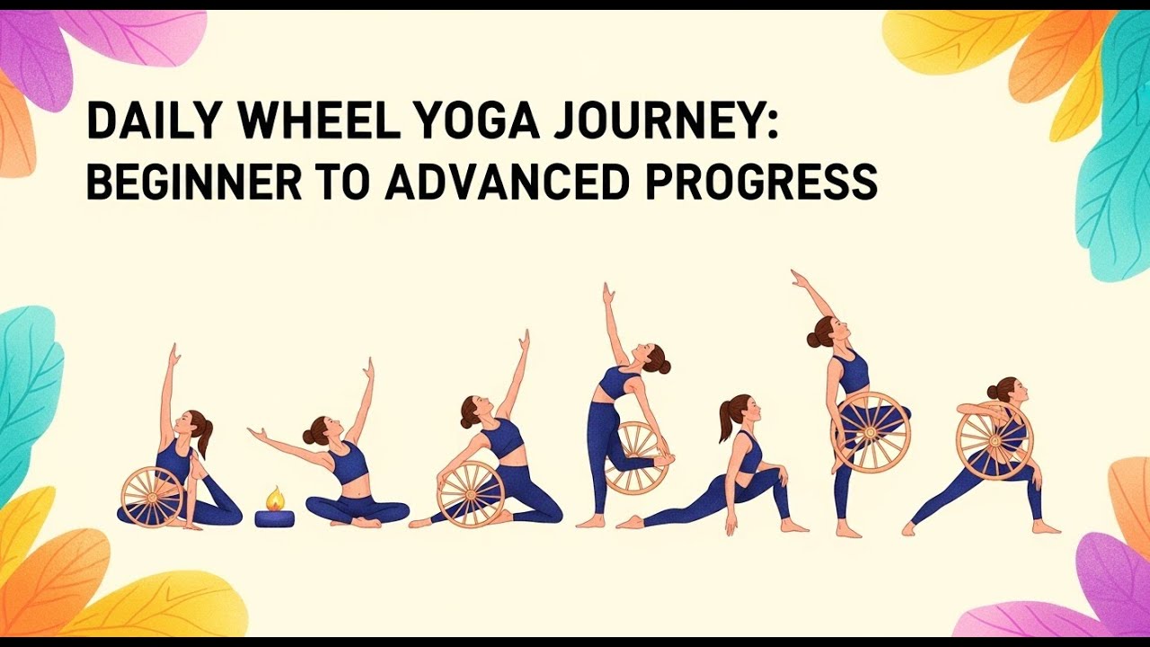 50 minutes practice of Wheel Yoga stretches your chest and lungs and will give you an energy boost.