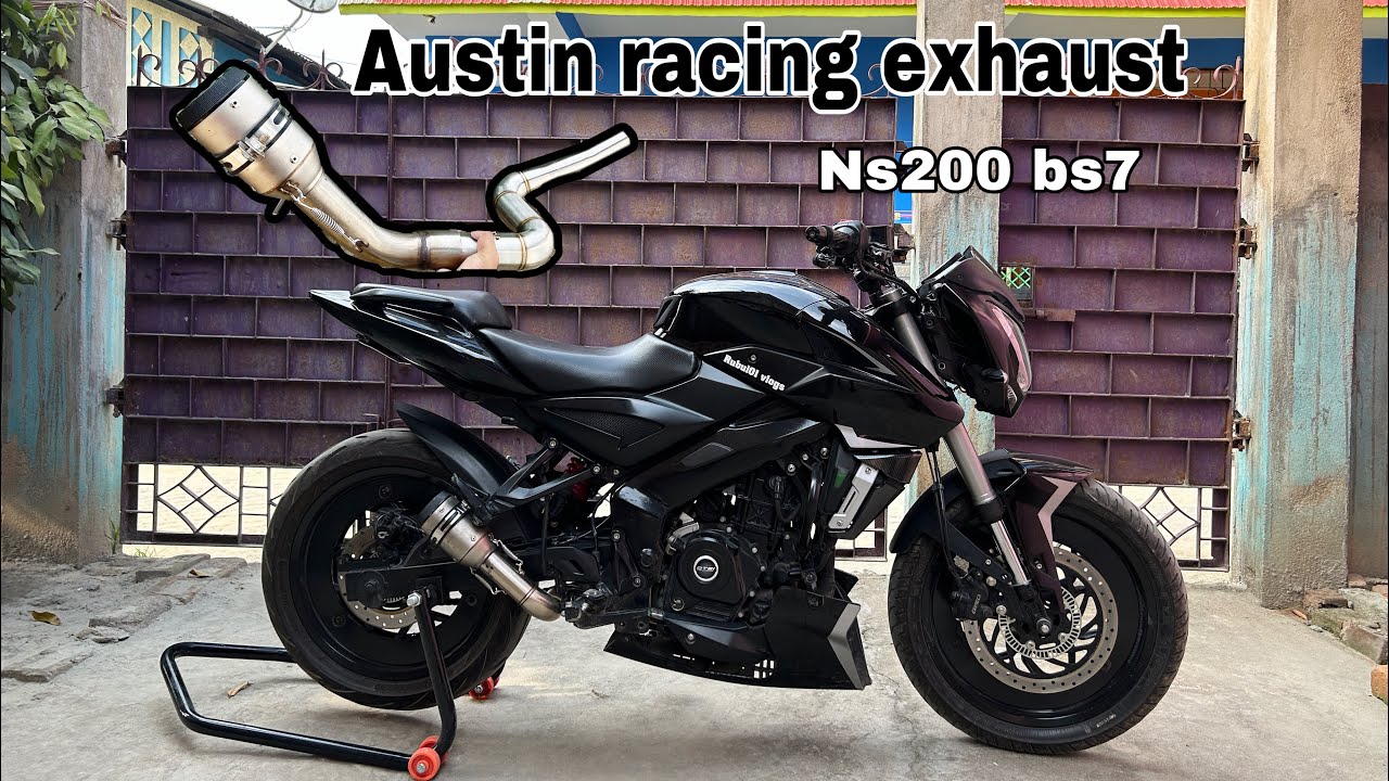 Austin racing exhaust on NS200 BS7 🚀🔥fully modified 🔥.
