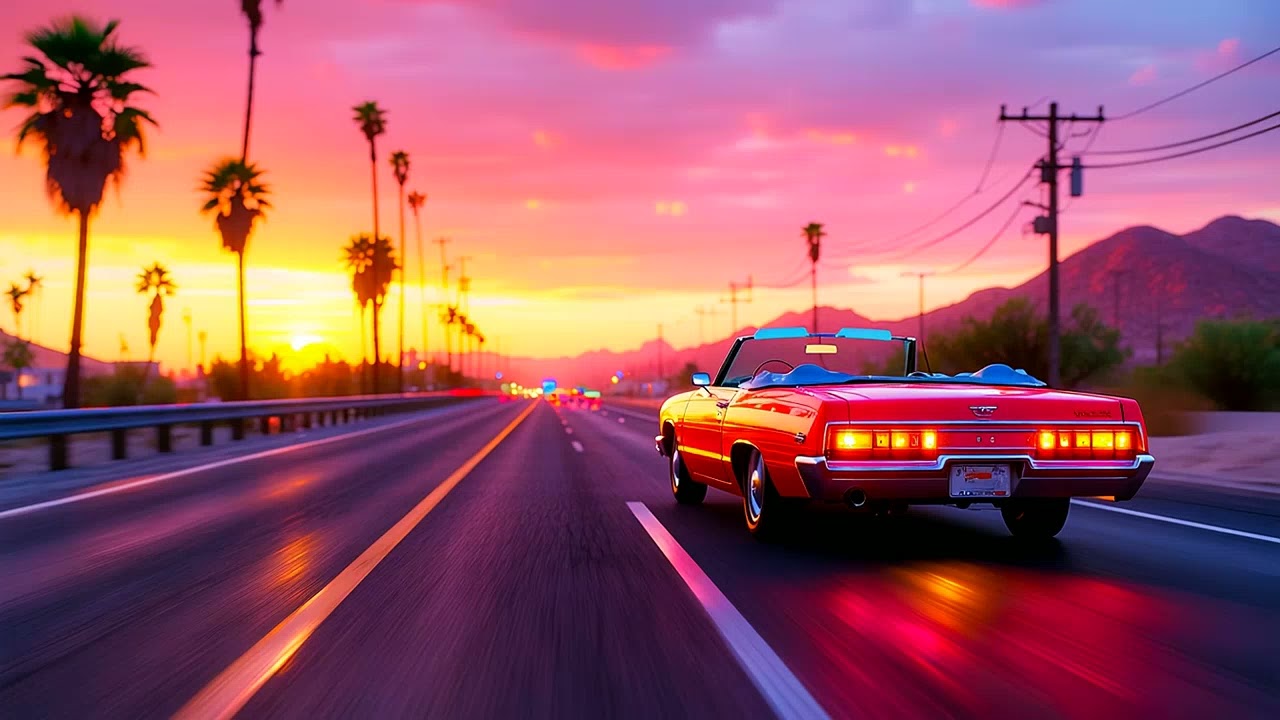 Sunset Drive 🌇 | 1 Hour of Dreamy 80s Synthwave
