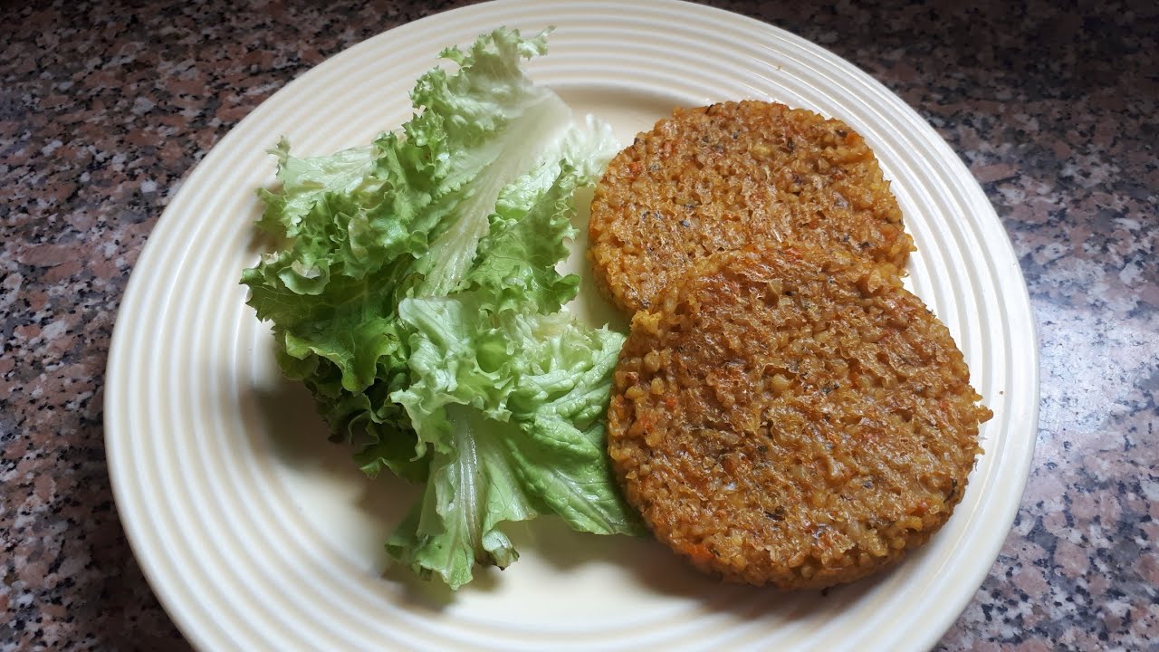 Galettes végétales ستيك نباتي pois chiches carottes boulgour délicieuses et économiques
