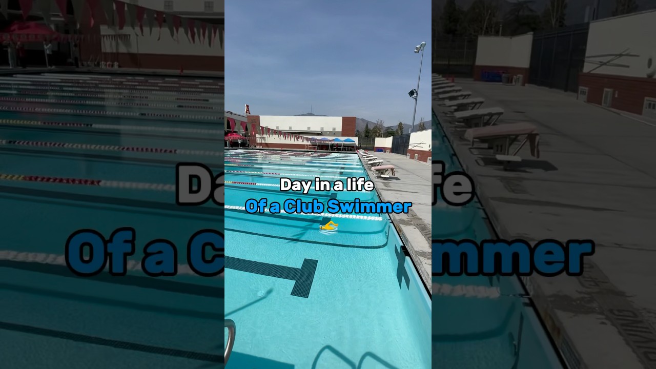 Day in a life as a Club Swimmer in  Highschool #swim #student #school #daily #swimming #life