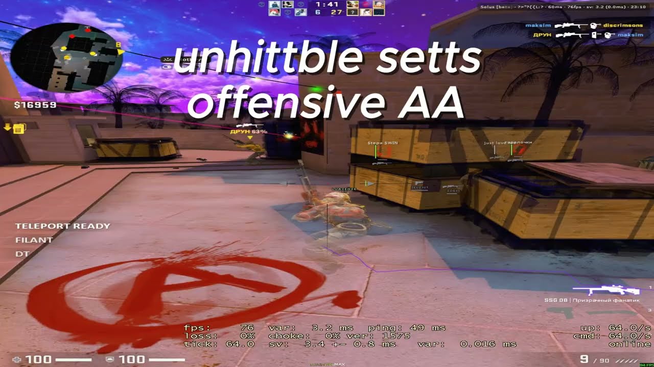 HvH highlights ft.hrisitosense | Best lua