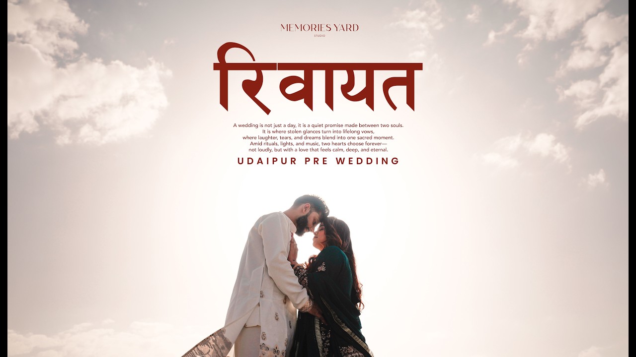 Anmol & Charu | Cinematic Pre Wedding Video | Udaipur 2025 | Memories Yard Studio