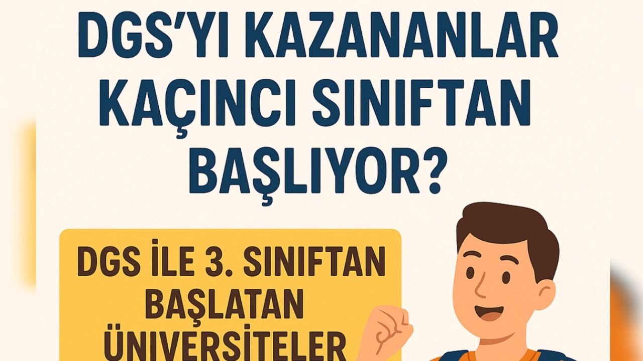 dgsyi kazananlar kaçıncı sınıftan başliyor dgs ile 3. Sınıftan başlatan üniversiteler #dgs