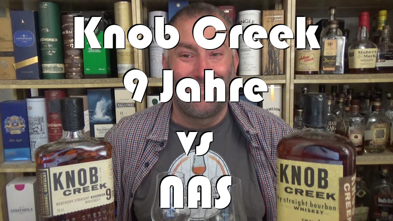 Knob Creek Vergleich 9 Jahre gegen NAS patiently aged Straight Bourbon Verkostung von WhiskyJason
