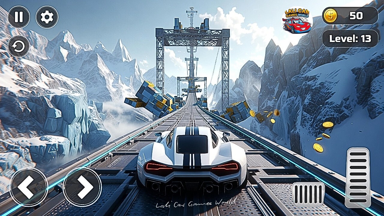 Impossible Mega Ramp Car Stunts 🤯 Extreme Sky Jump Challenge  Android Gameplay