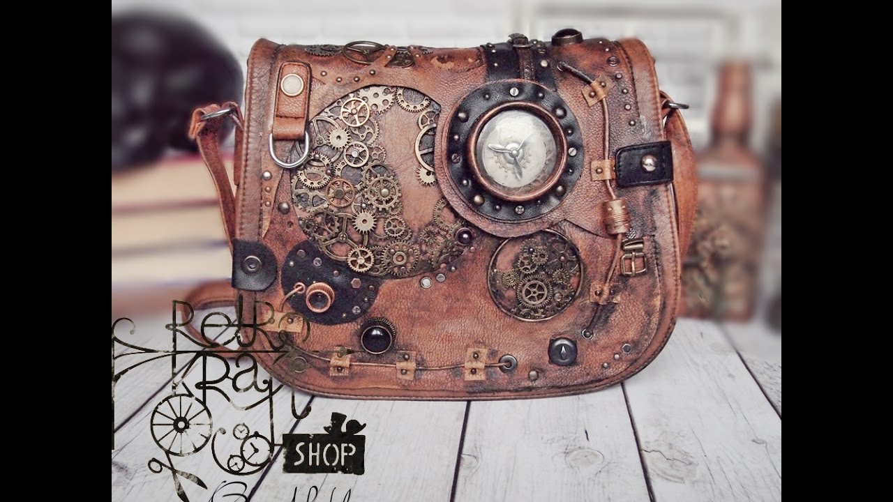 Altered bag - steampunk purse