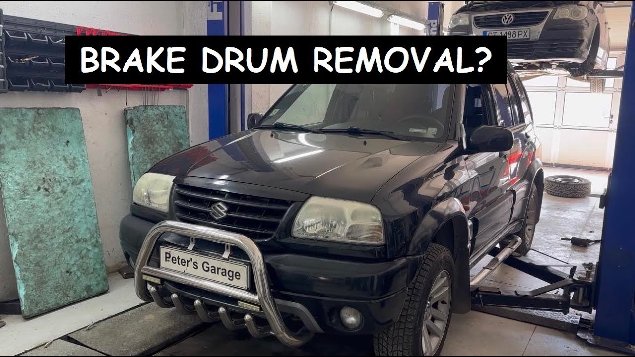 Suzuki Grand Vitara Rear brake drum removal replacement